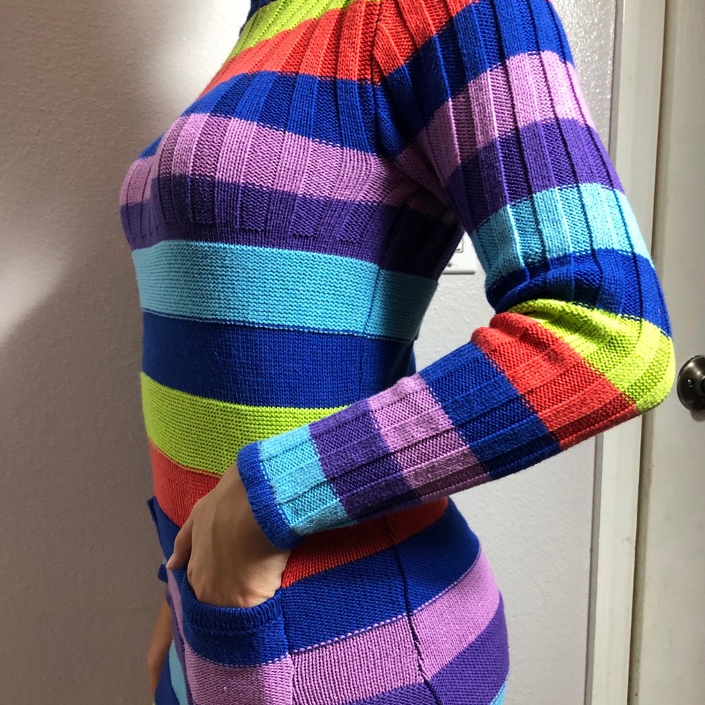 Colorful Sweater Dress 🍭
